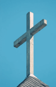 Wooden Cross on a Church